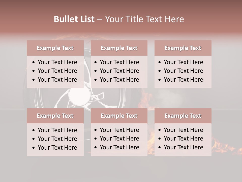 Top Fuel Motion Smoke PowerPoint Template