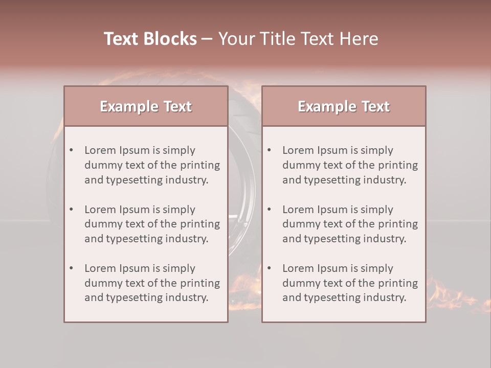 Top Fuel Motion Smoke PowerPoint Template