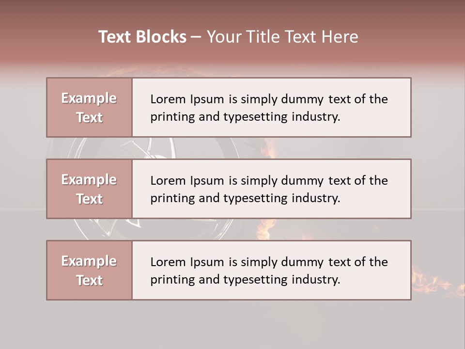 Top Fuel Motion Smoke PowerPoint Template