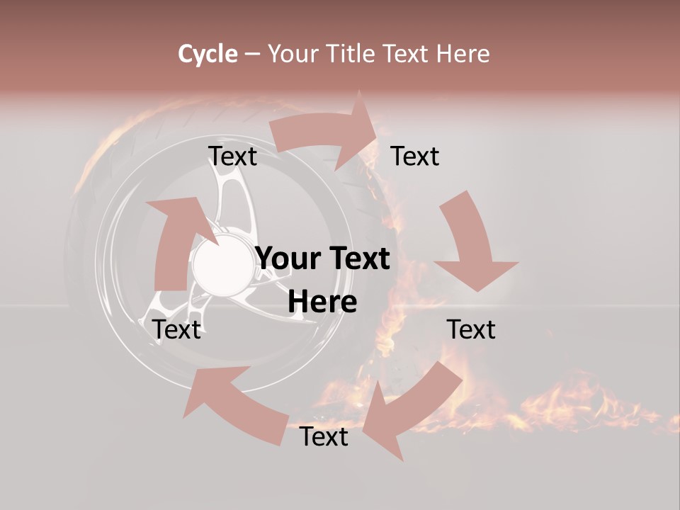 Top Fuel Motion Smoke PowerPoint Template