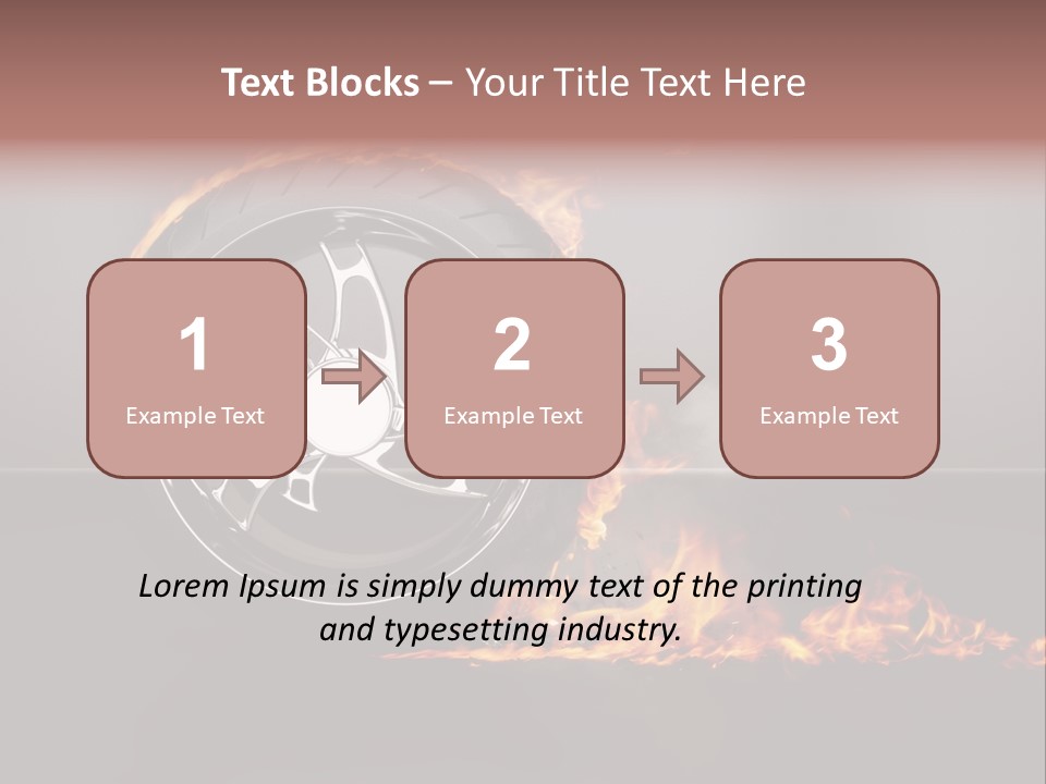 Top Fuel Motion Smoke PowerPoint Template