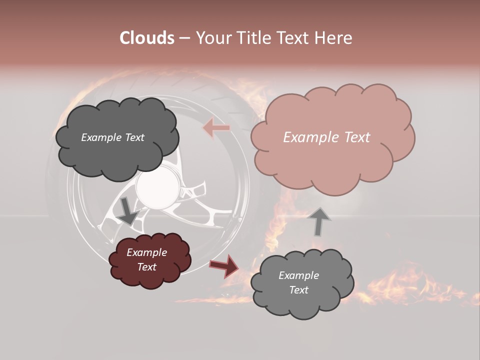 Top Fuel Motion Smoke PowerPoint Template
