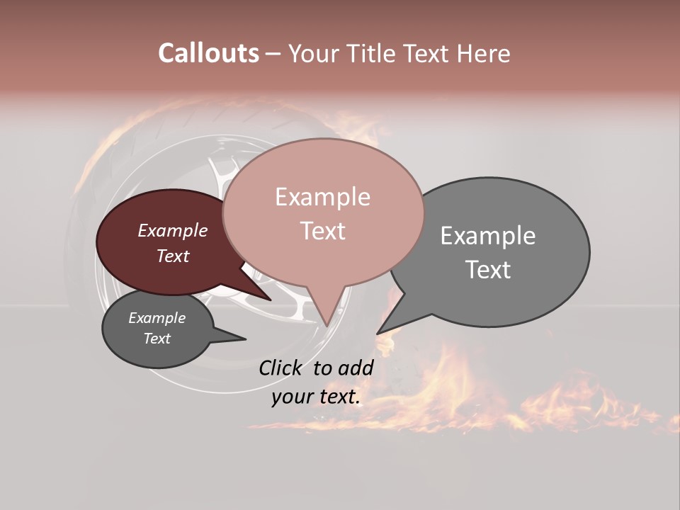 Top Fuel Motion Smoke PowerPoint Template