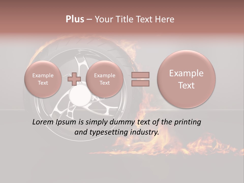 Top Fuel Motion Smoke PowerPoint Template