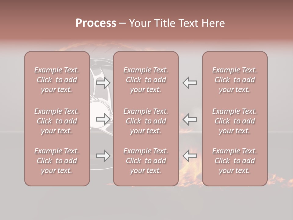 Top Fuel Motion Smoke PowerPoint Template