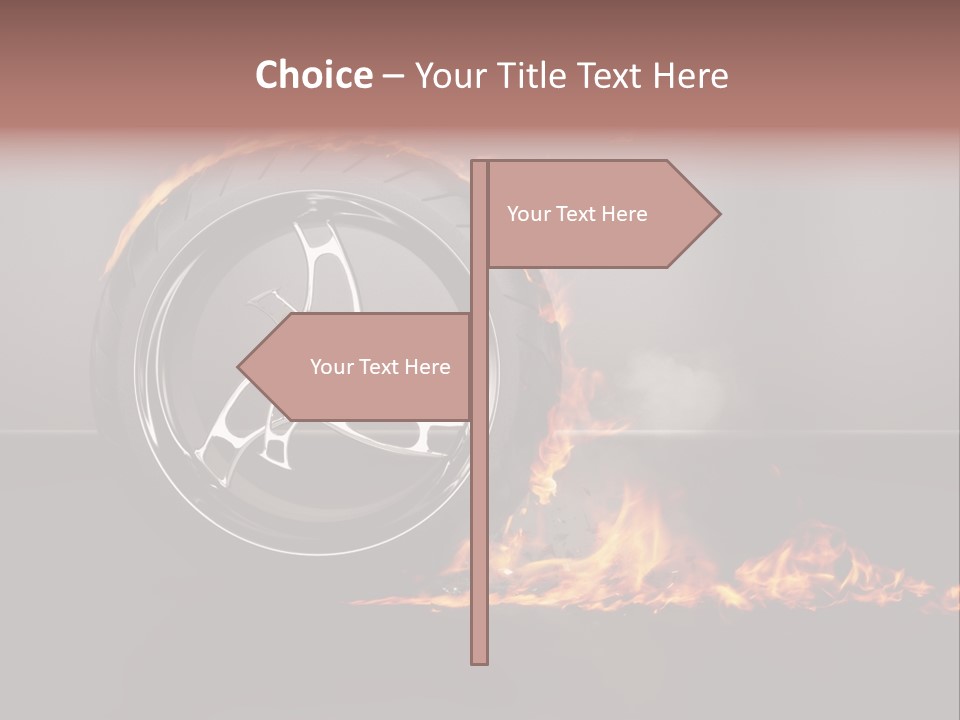 Top Fuel Motion Smoke PowerPoint Template