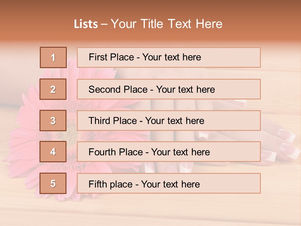 Fresh Forefinger Aroma PowerPoint Template