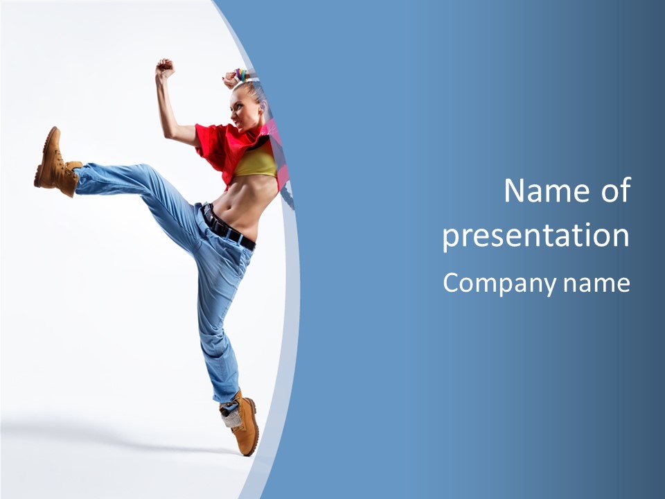 Style Jump Flexibility PowerPoint Template