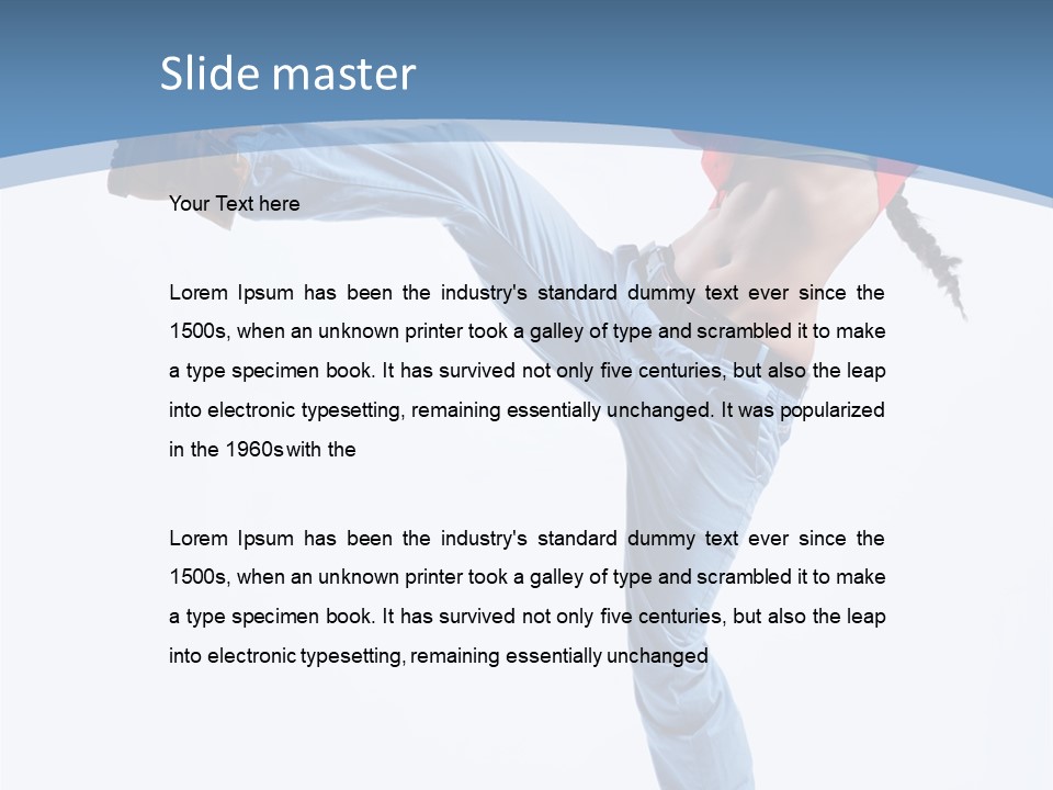 Style Jump Flexibility PowerPoint Template