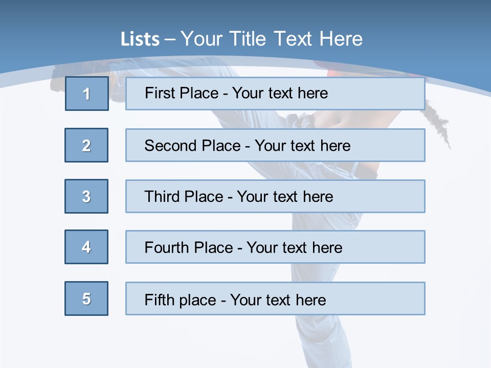 Style Jump Flexibility PowerPoint Template