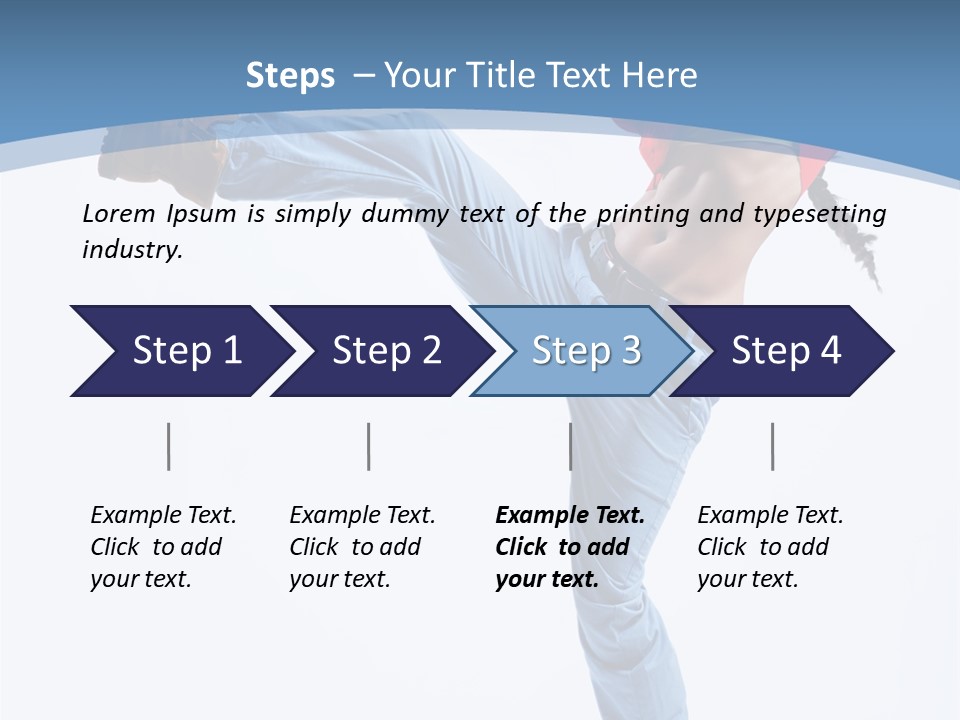 Style Jump Flexibility PowerPoint Template