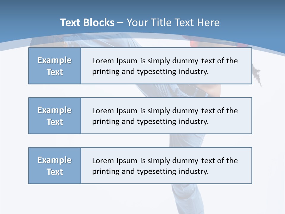 Style Jump Flexibility PowerPoint Template