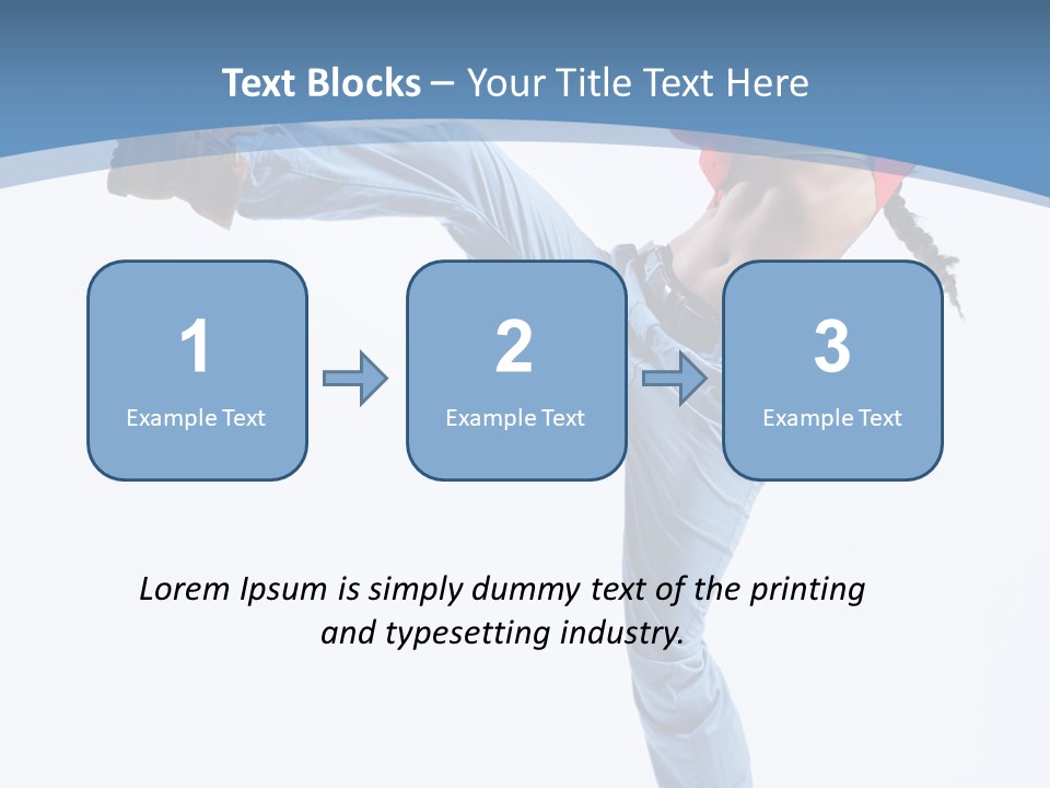 Style Jump Flexibility PowerPoint Template
