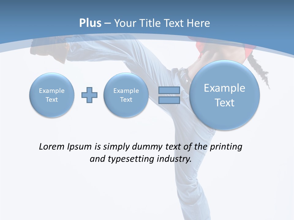 Style Jump Flexibility PowerPoint Template