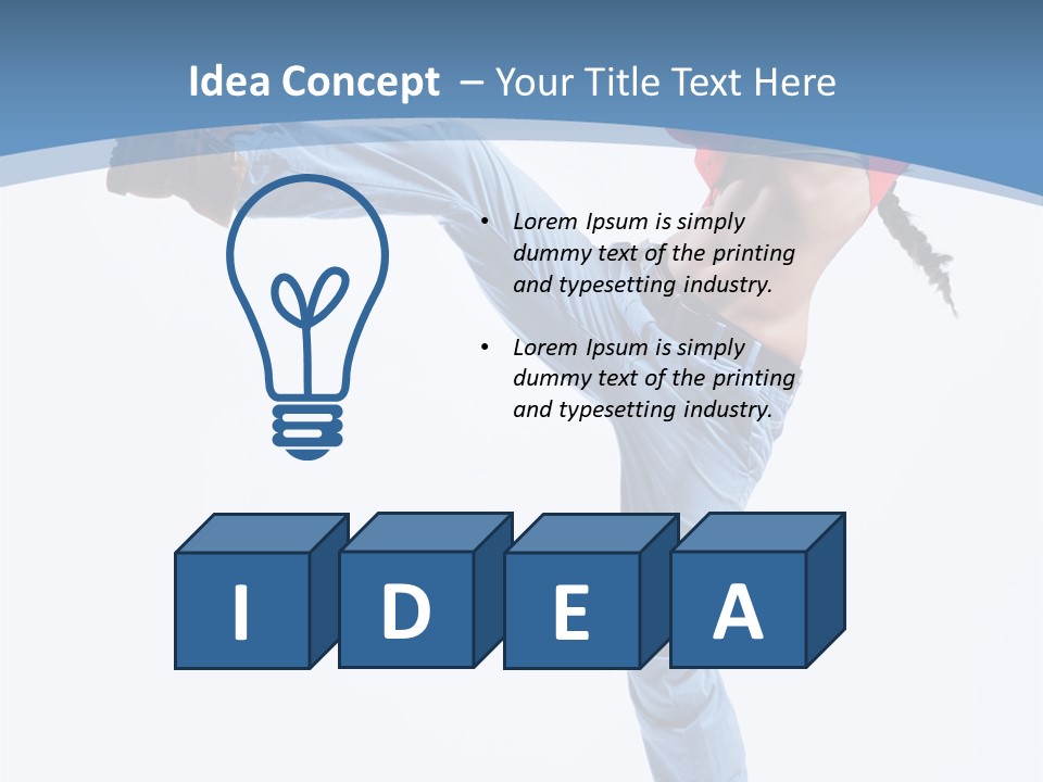 Style Jump Flexibility PowerPoint Template