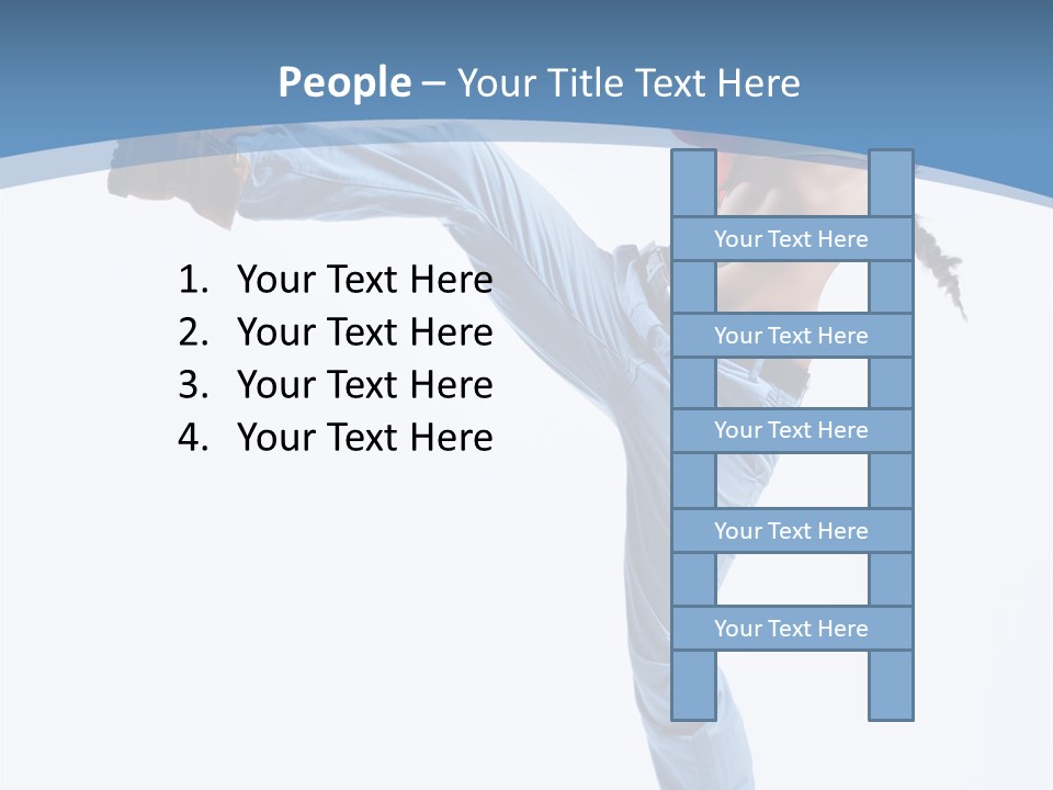 Style Jump Flexibility PowerPoint Template