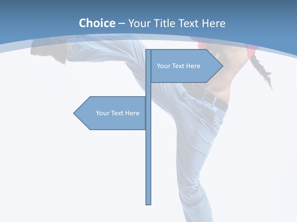 Style Jump Flexibility PowerPoint Template
