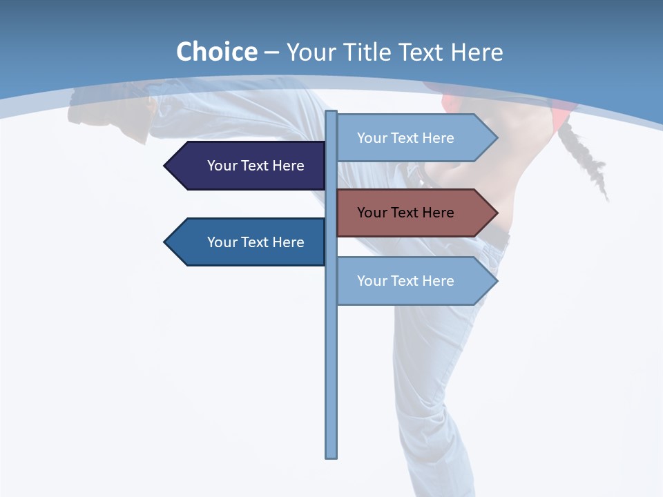Style Jump Flexibility PowerPoint Template
