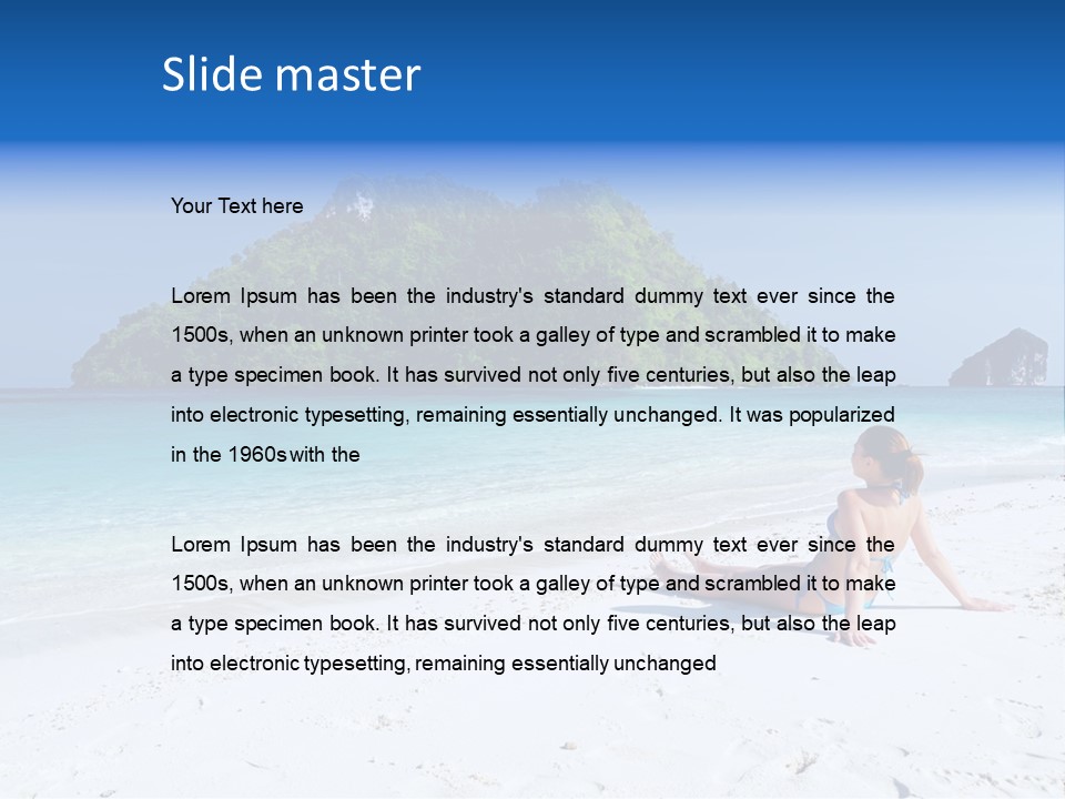 Beach Health Travel PowerPoint Template