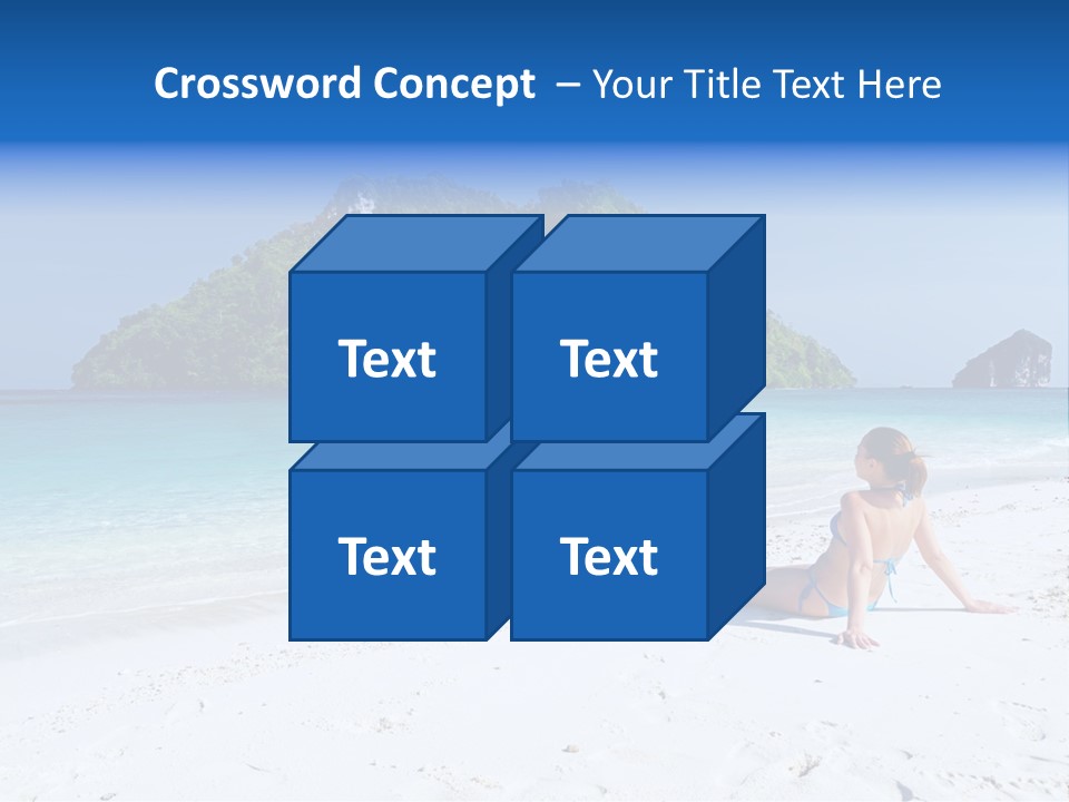 Beach Health Travel PowerPoint Template