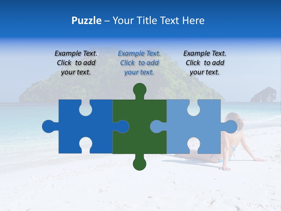 Beach Health Travel PowerPoint Template