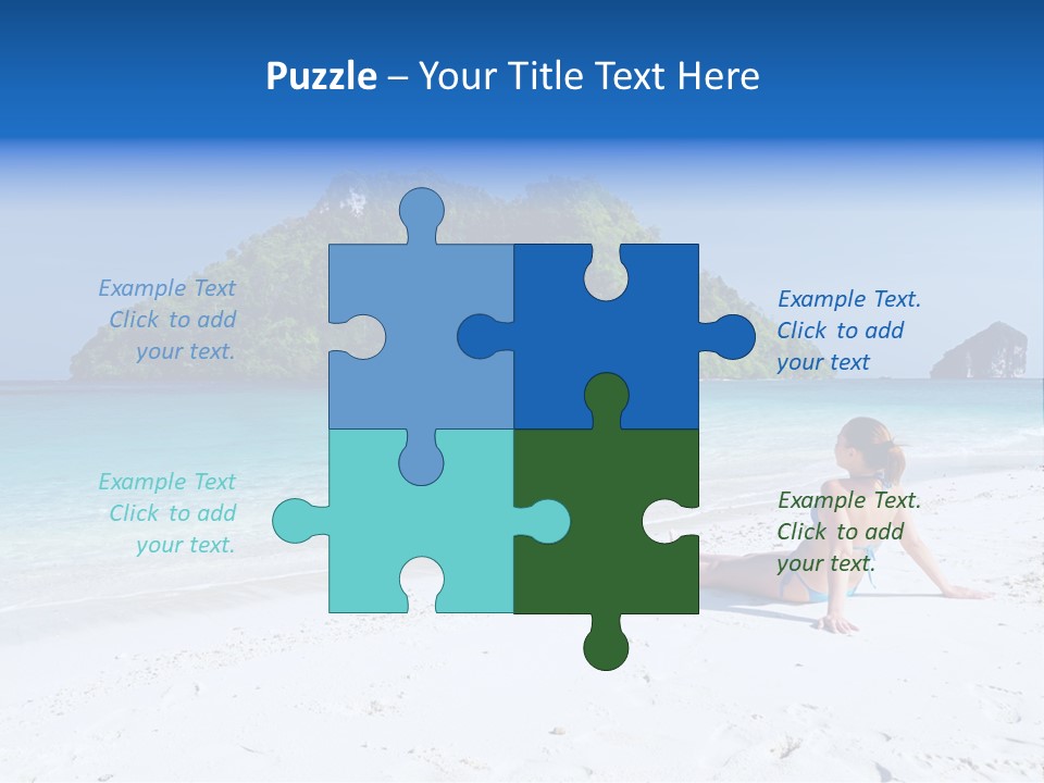 Beach Health Travel PowerPoint Template