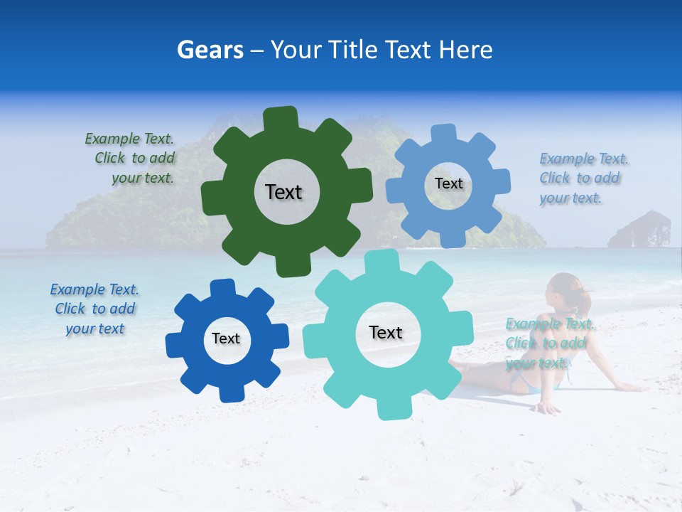 Beach Health Travel PowerPoint Template