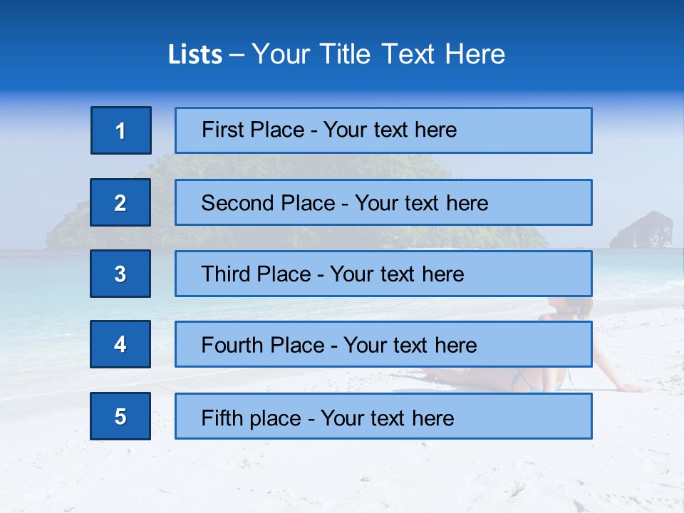 Beach Health Travel PowerPoint Template