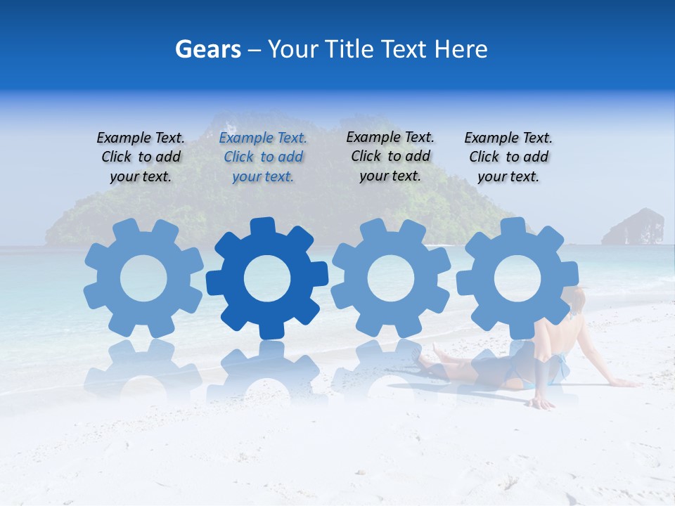 Beach Health Travel PowerPoint Template