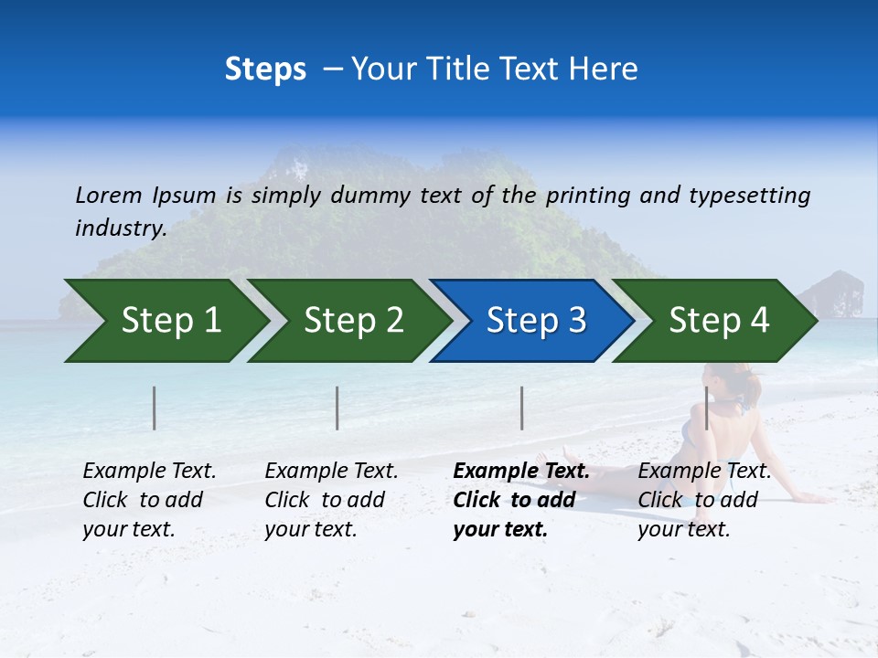 Beach Health Travel PowerPoint Template