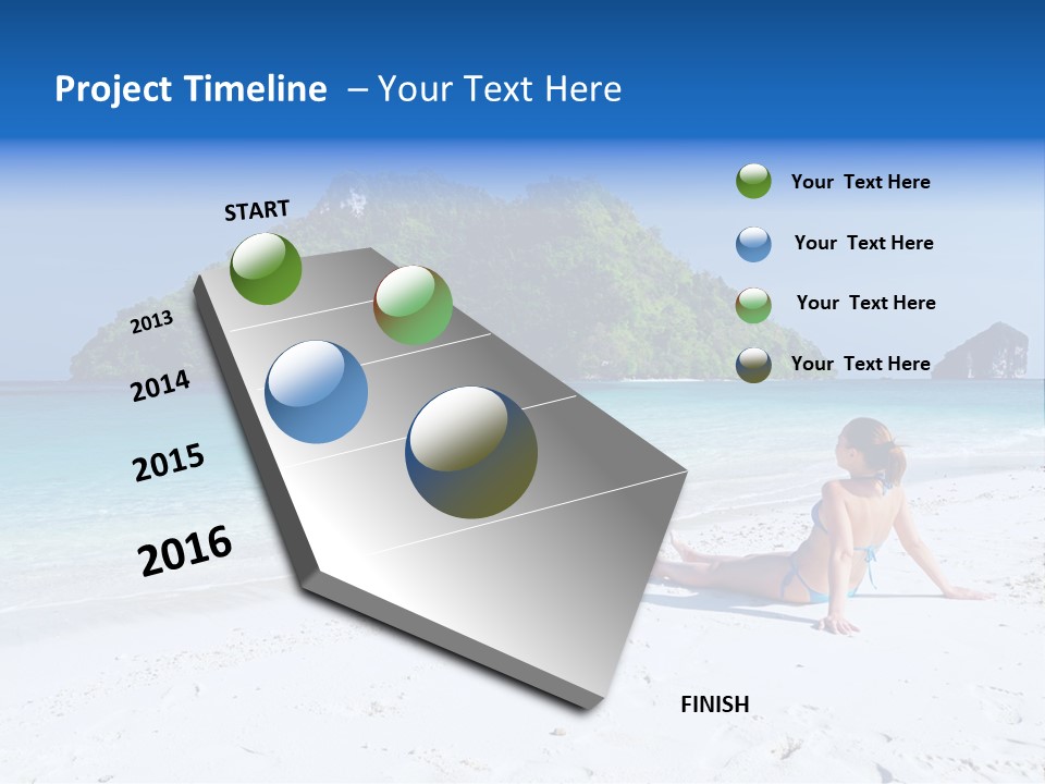 Beach Health Travel PowerPoint Template