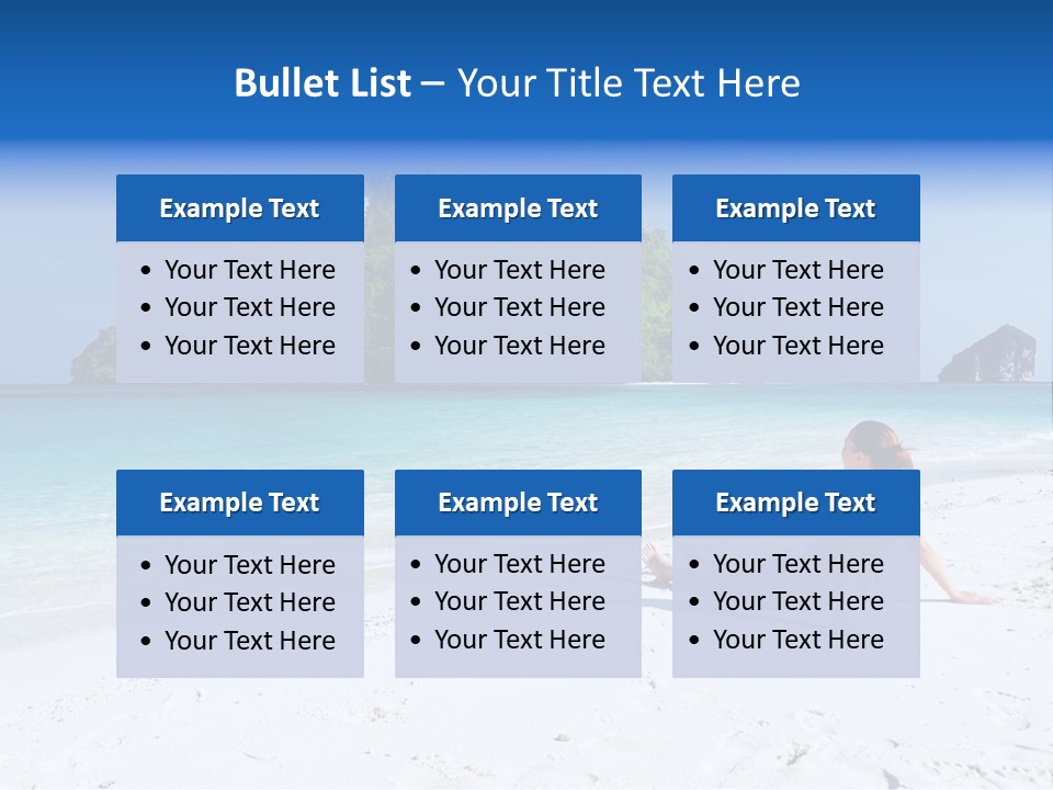 Beach Health Travel PowerPoint Template