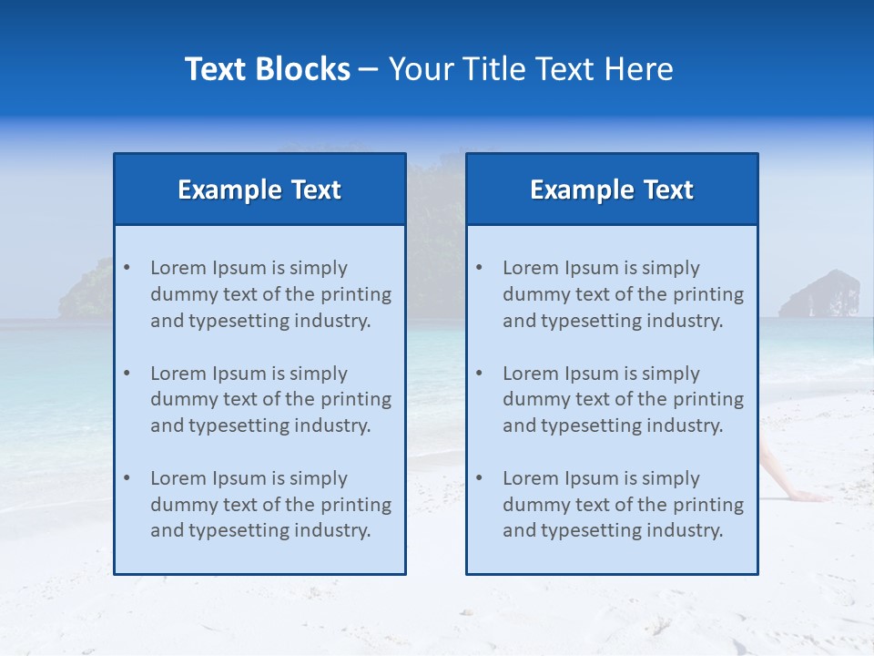 Beach Health Travel PowerPoint Template