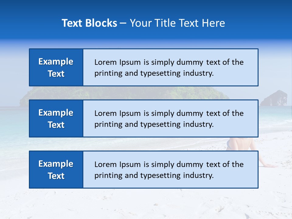 Beach Health Travel PowerPoint Template
