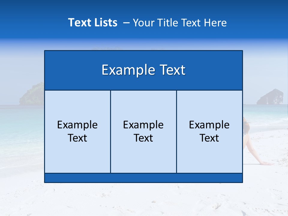 Beach Health Travel PowerPoint Template