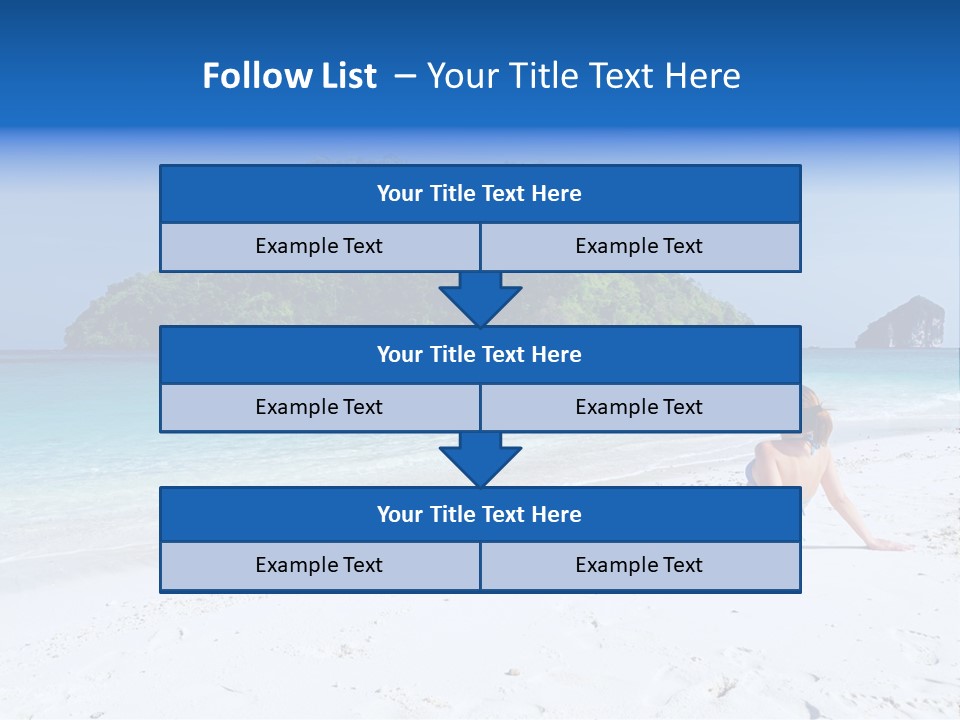 Beach Health Travel PowerPoint Template