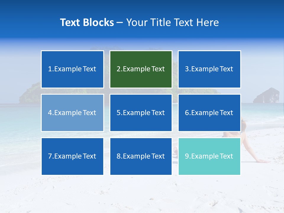 Beach Health Travel PowerPoint Template