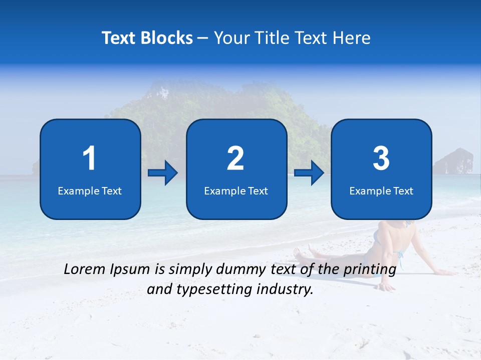 Beach Health Travel PowerPoint Template