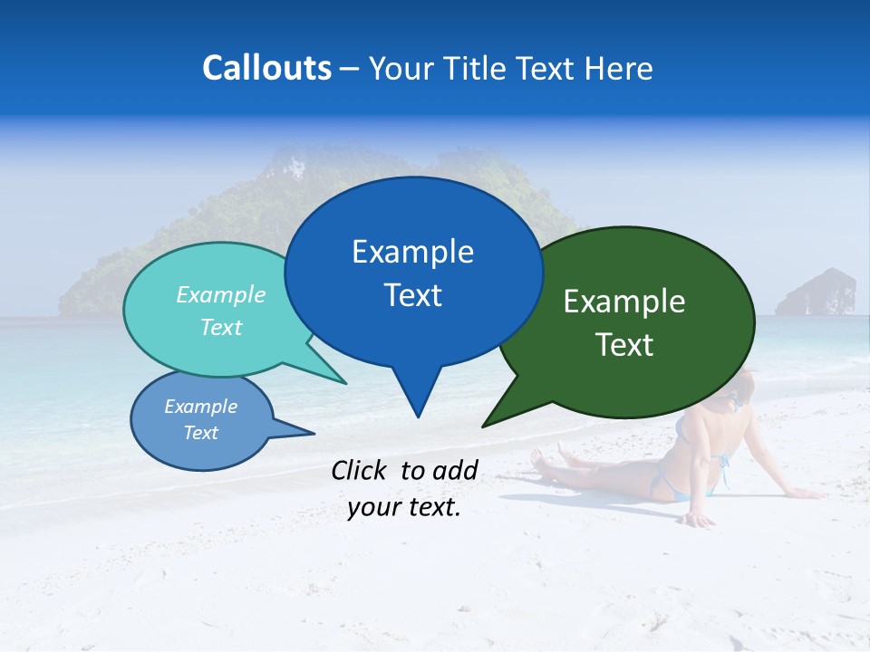 Beach Health Travel PowerPoint Template