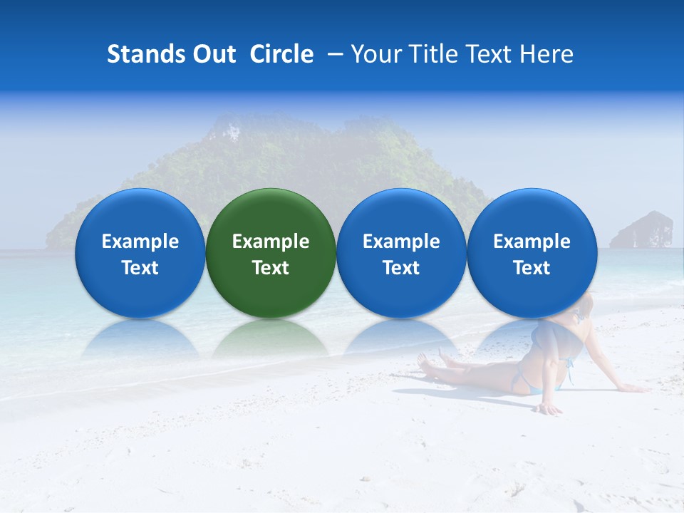 Beach Health Travel PowerPoint Template