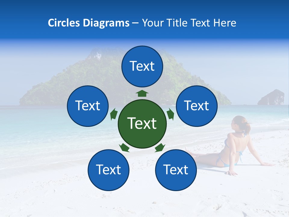 Beach Health Travel PowerPoint Template