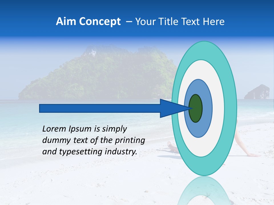 Beach Health Travel PowerPoint Template