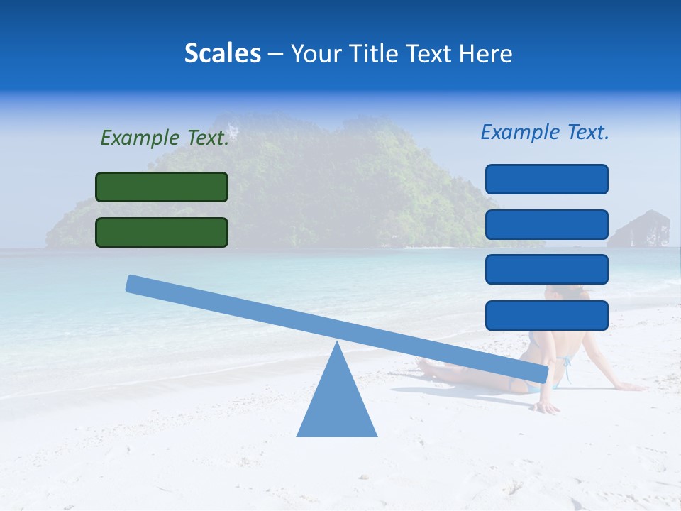 Beach Health Travel PowerPoint Template