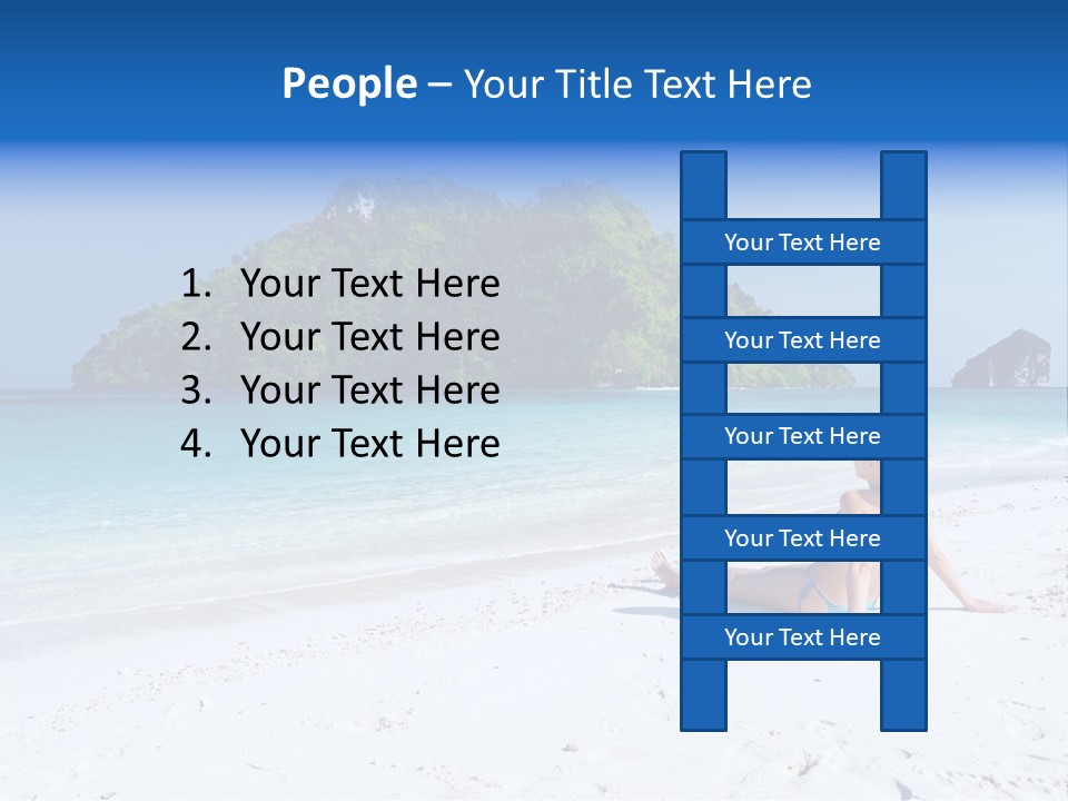 Beach Health Travel PowerPoint Template