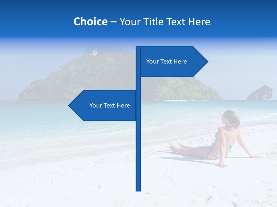 Beach Health Travel PowerPoint Template