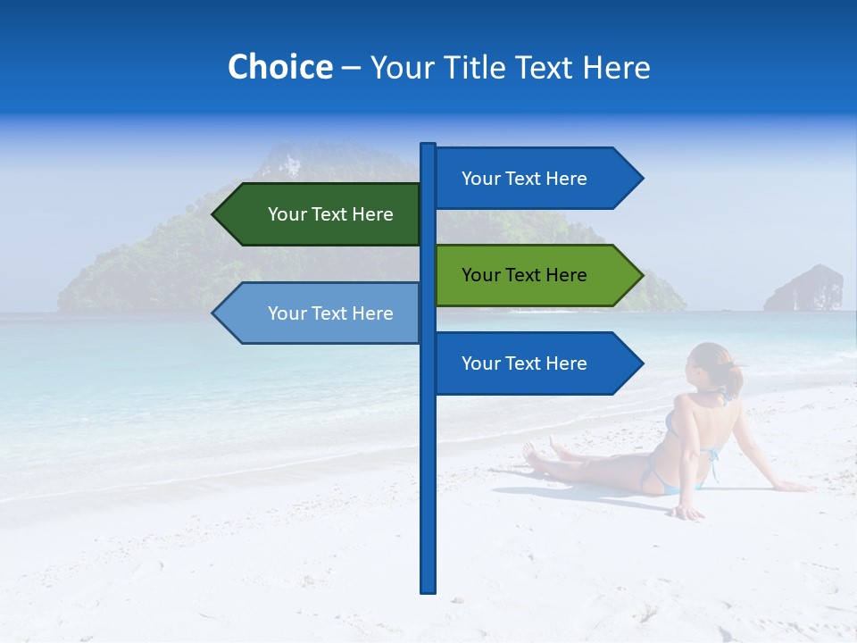 Beach Health Travel PowerPoint Template