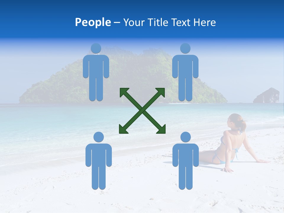 Beach Health Travel PowerPoint Template