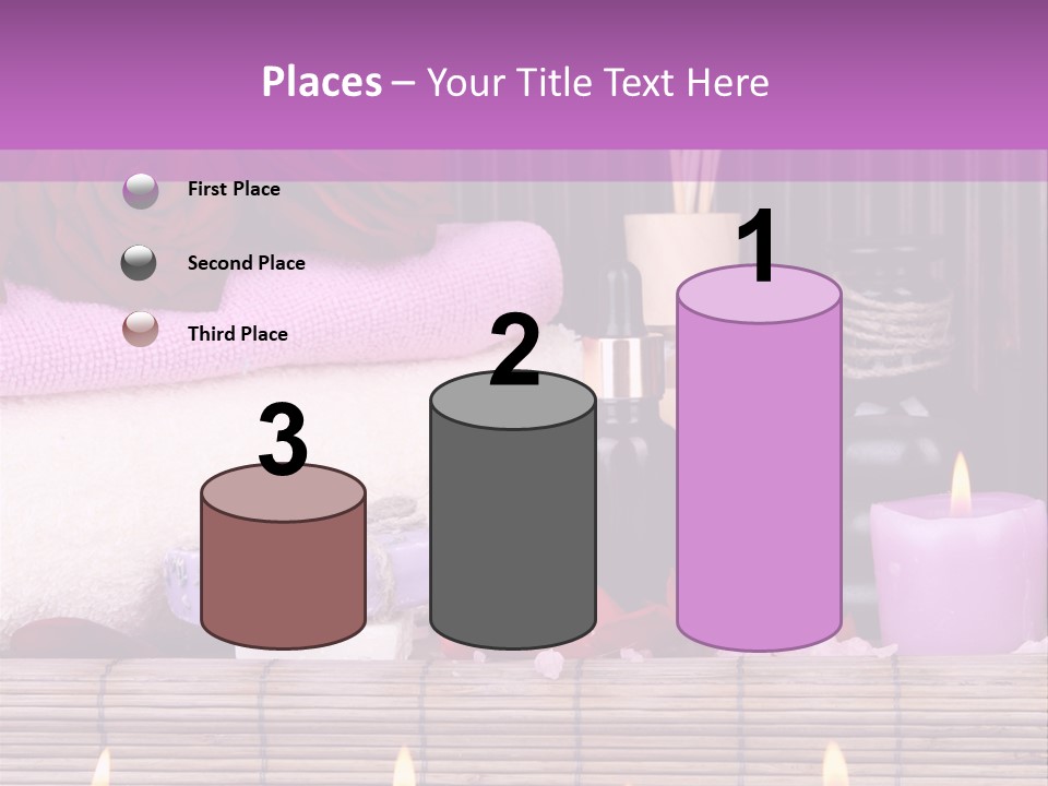 Purple Bamboo Peeling PowerPoint Template