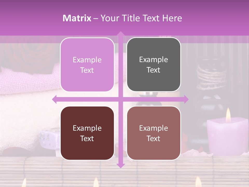 Purple Bamboo Peeling PowerPoint Template