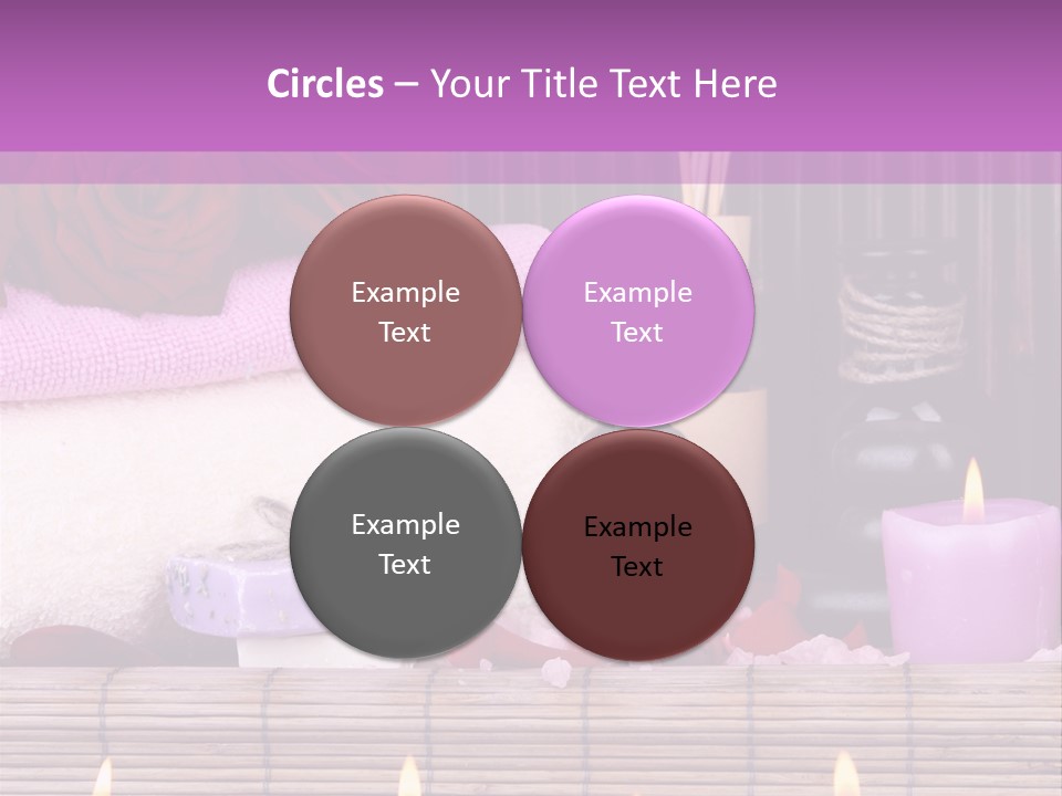 Purple Bamboo Peeling PowerPoint Template